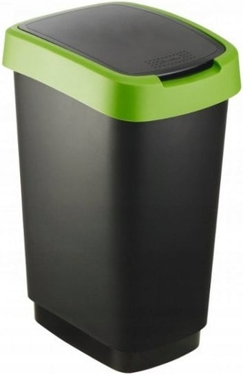 Kosz-pojemnik do segragacji śmieci ROTHO Twist, czarny/zielony, 25 l Rotho