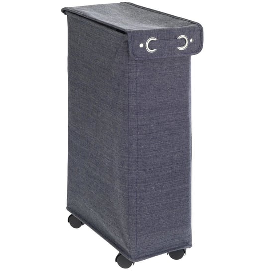 Kosz tekstylny na pranie, pojemnik CORNO PRIME z zamknięciem i kółkami - 43 l, 60 x 18,5 x 40 cm, WENKO Wenko