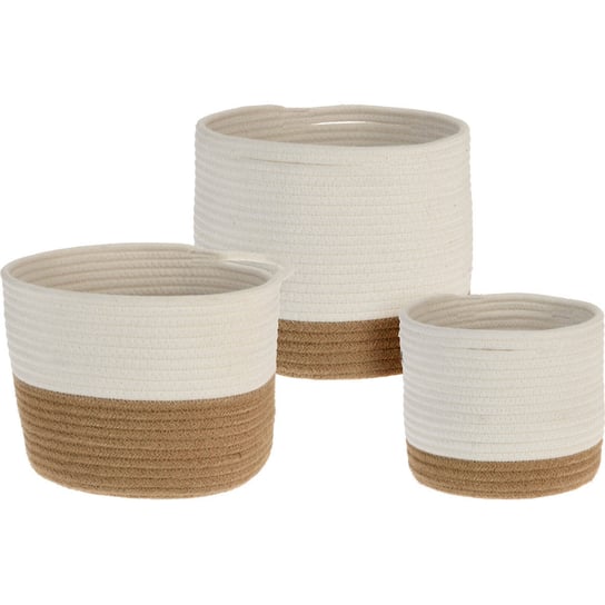 Kosze do przechowywania ROPE, 3 sztuki Home Styling Collection