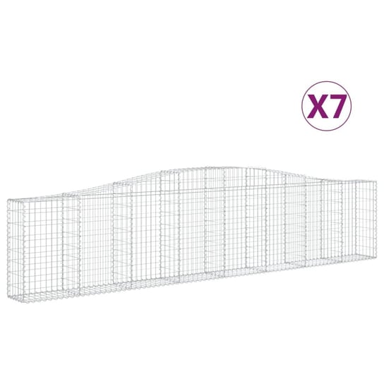 Kosze Gabionowe 400x30x80/100cm Srebrne Zakito Home