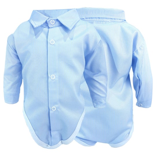 Koszula body biała niebieskie paski koszula body biała w niebieskie pasy 74 Inny producent