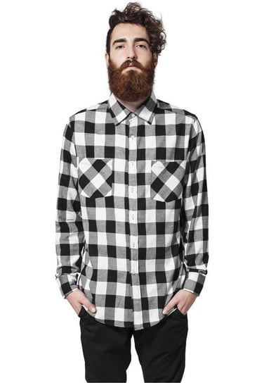 koszula CHECKED FLANELL blk/wht-S Urban Classics