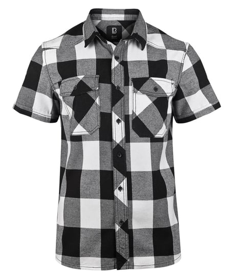 koszula CHECKSHIRT HALFSLEEVE white/black-L Brandit