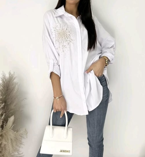 Koszula damska oversize biała L Inna marka