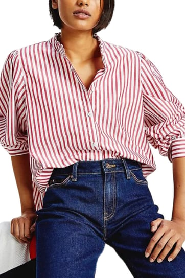 Koszula damska Tommy Hilfiger Frill bawełniane w paski -L Inna marka