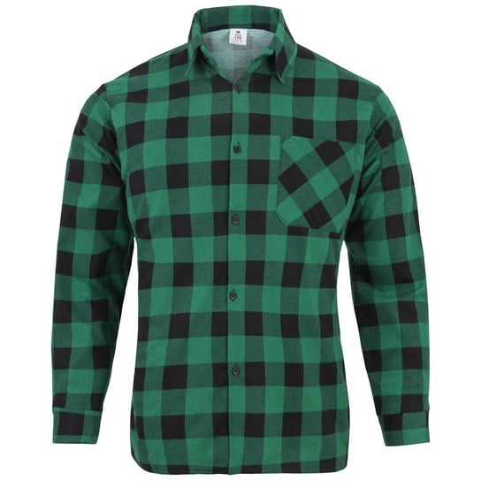 Koszula flanelowa robocza zielona 100% BAWEŁNA roz. 3XL M&C