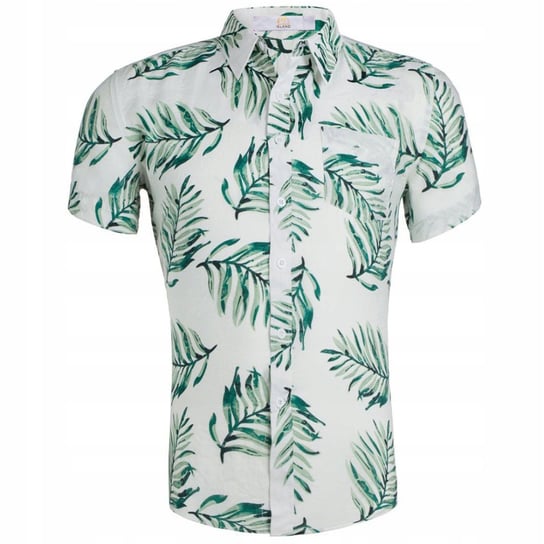 Koszula Hawajska Męska Na Lato Wakacje Przewiewna Bawełna Island Vibes r.L Inna marka