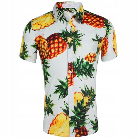 Koszula Hawajska Męska Na Lato Wakacje Przewiewna Bawełna Island Vibes XXL Inna marka