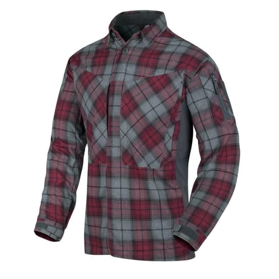 Koszula Helikon Mbdu Flannel Shirt Nylon 66 Blend Ruby Plaid (Ko-Mbd-Po-P1) Helikon-Tex