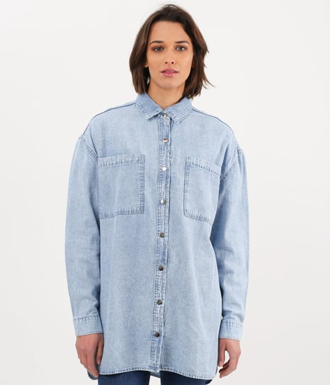 Koszula jeansowa oversize DARIA 1398 LIGHT BLUE-M Lee Cooper