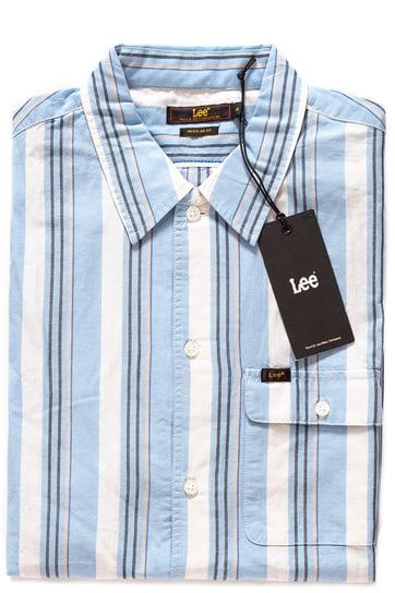 Koszula Męska Krótki Rękaw Rękaw Lee Button Down Variation Sky Blue L66Luglm-M LEE