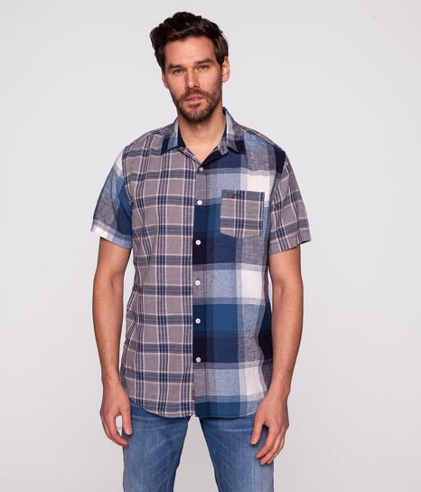 Koszula męska regular w kratę COLEN2 8225 BLUE-XL Lee Cooper