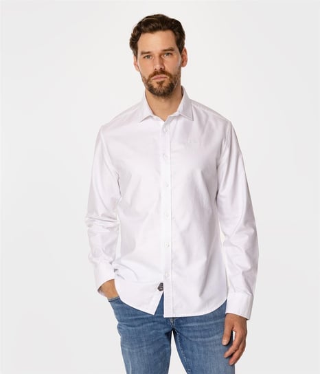 Koszula męska slim LIAM OXFORD WHITE-L Lee Cooper