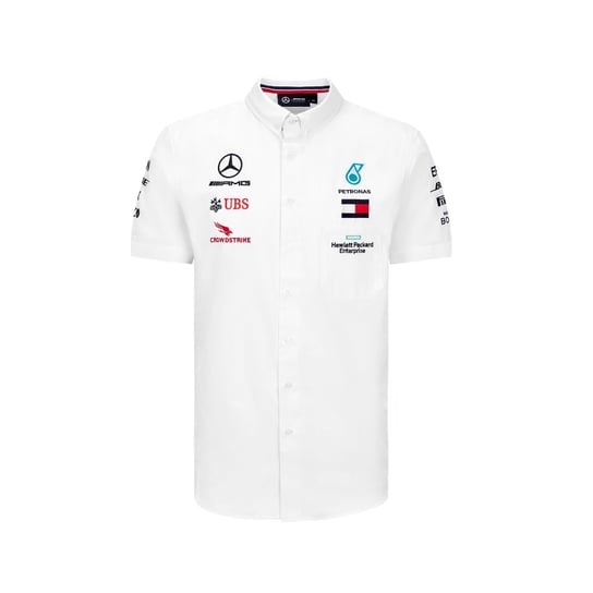 Koszula męska wyjściowa Team biała Mercedes AMG F1 - S Mercedes AMG Petronas F1 Team