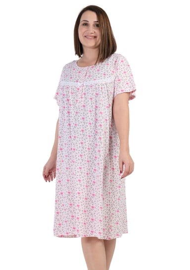 Koszula Nocna bawełniana krótki rękaw +Size 6XL Vienetta