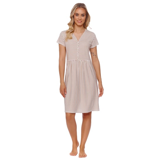 Koszula nocna bawełniana rozpinana DOCTOR NAP 9928 stripes XL 42 Doctor Nap