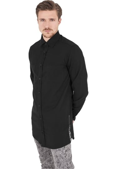 koszula SIDE-ZIP LONG CHECKED FLANELL blk/blk-S Urban Classics