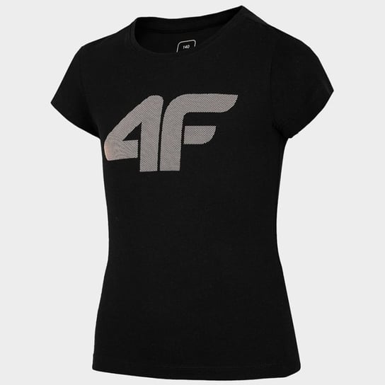 Koszulka 4F Jr HJL22-JTSD005 (kolor Czarny, rozmiar 122 cm) 4F