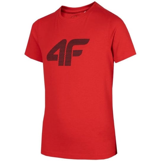 Koszulka 4F Jr HJZ22-JTSM002 (kolor Czerwony, rozmiar 134cm) 4F