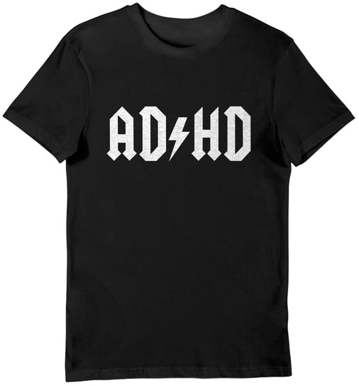 Koszulka ADHD czarna L KozakNadruki