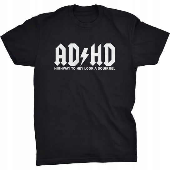 Koszulka ADHD Parodia Logo ACDC GILDAN