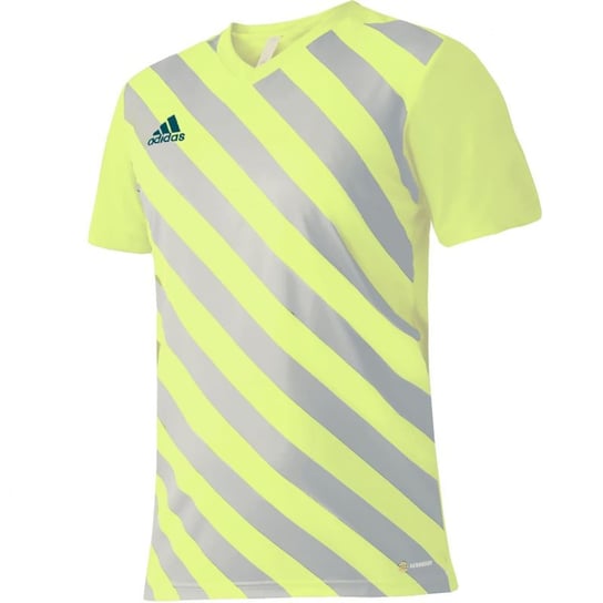 Koszulka adidas Entrada 22 Graphic Jersey Jr (kolor Żółty. Szary/Srebrny, rozmiar 128 cm) Adidas