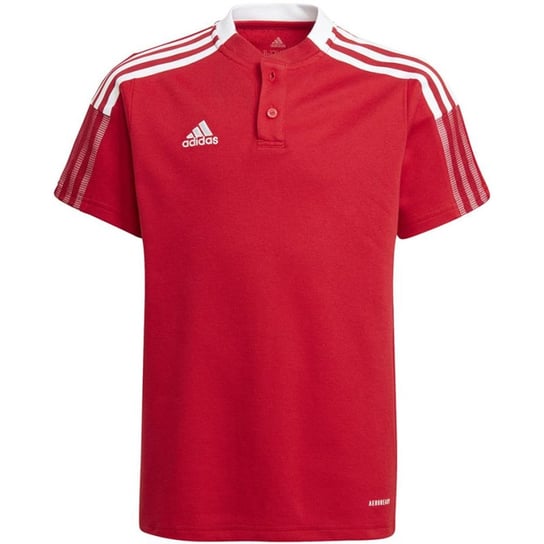 Koszulka adidas Tiro 21 Polo Jr (kolor Czerwony, rozmiar 128cm) Adidas