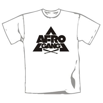 Koszulka Afromental Afro Gang White (White, Unisex, Size: M) Merchlabel