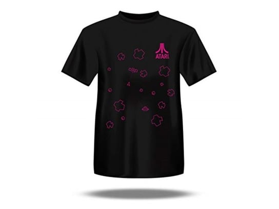 Koszulka Atari – Czarna Z Różowymi Asteroidami – Duża Inna marka