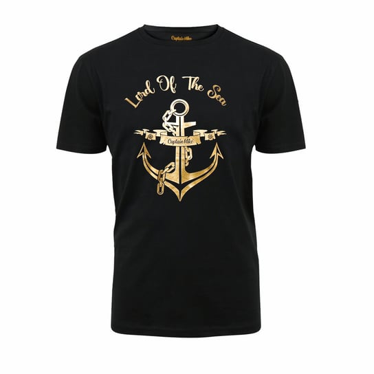 Koszulka bawełniana czarna męska T-shirt Pan mórz Captain Mike® XL Captain Mike