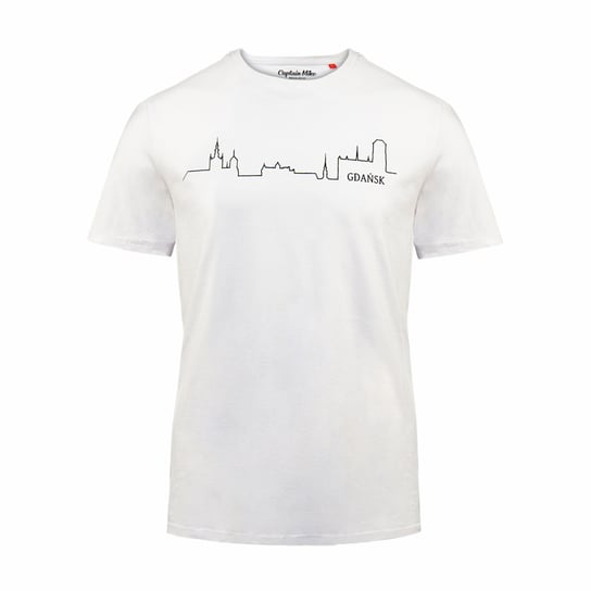Koszulka bawełniana męska  T-shirt z nadrukiem Gdańsk Captain Mike® rozmiar L Captain Mike