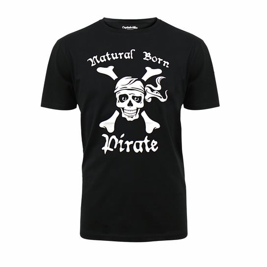 Koszulka bawełniana męska T-shirt z nadrukiem pirat M Captain Mike