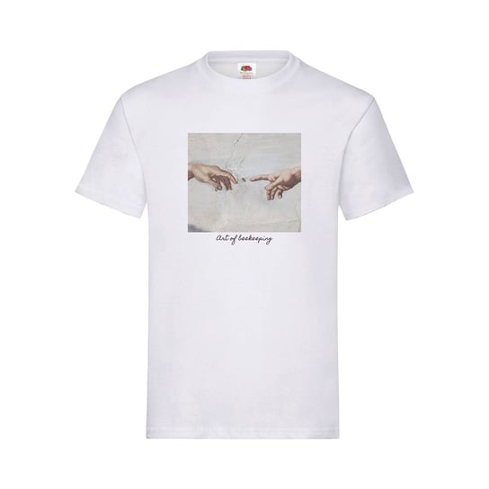 Koszulka bawełniana z nadrukiem Stworzenie Adama | Art of Beekeeping (biała) - wzór KA52 L BEE&HONEY