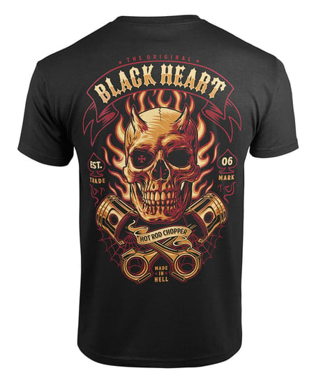 koszulka BLACK HEART - HELL BOY-L BLACK HEART