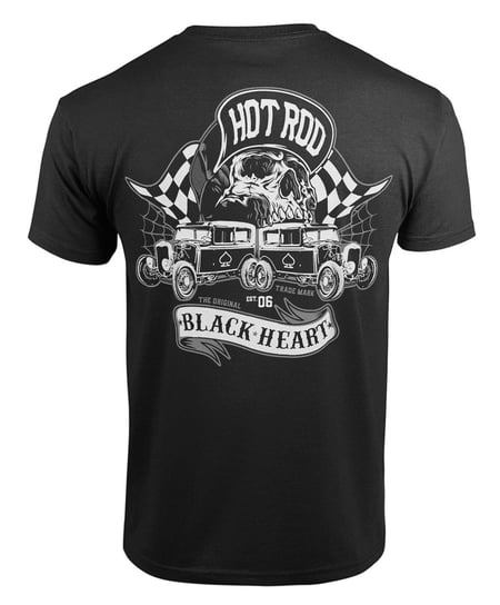 koszulka BLACK HEART - HOTRODER SKULL-3XL BLACK HEART