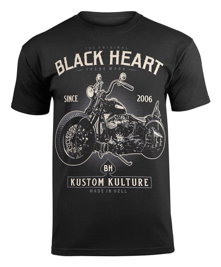 koszulka BLACK HEART - MOTORCYCLE-L BLACK HEART