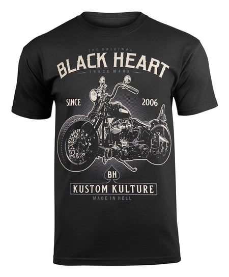 koszulka BLACK HEART - MOTORCYCLE-M BLACK HEART