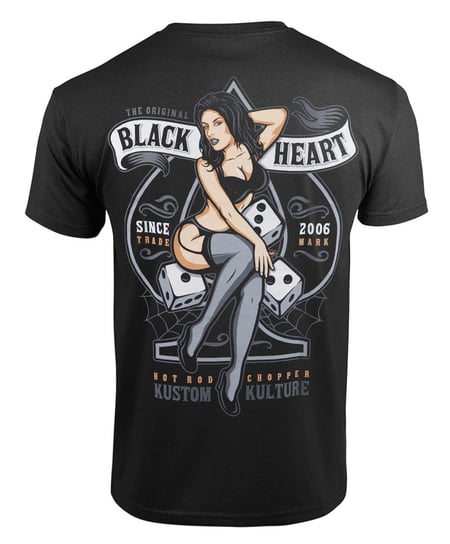 koszulka BLACK HEART WIKI PIN UP3XL BLACK HEART Moda Sklep