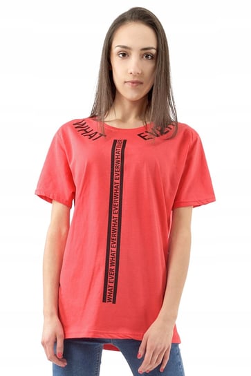 Koszulka Bluzka Damska Bawełna Top KM07 M czerwona Inna marka