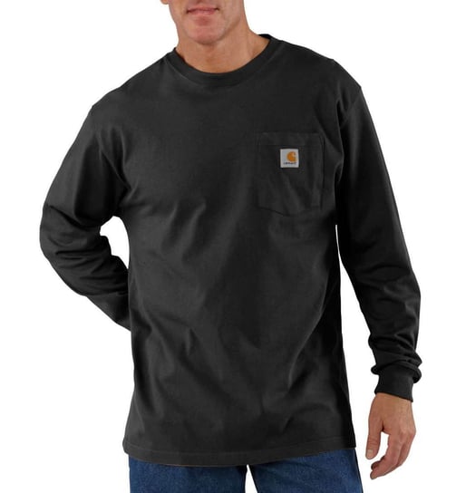 Koszulka Carhartt Heavyweight Long Sleeve Pocket T-Shirt BLACK Carhartt