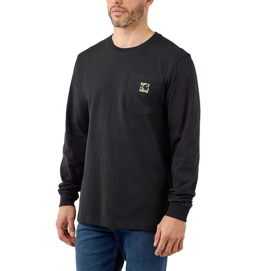 Koszulka Carhartt Heavyweight Pocket Camo C Relaxed Fit BLACK Inny producent