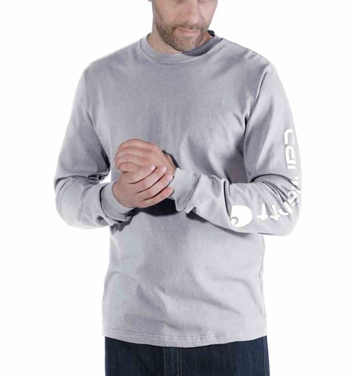 Koszulka Carhartt Logo Long Sleeve Grey M Carhartt