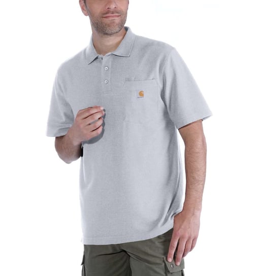 Koszulka Carhartt Polo Contractor's Work Pocket heather grey Inny producent