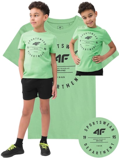Koszulka chłopięca 4F soczysta zieleń 4F