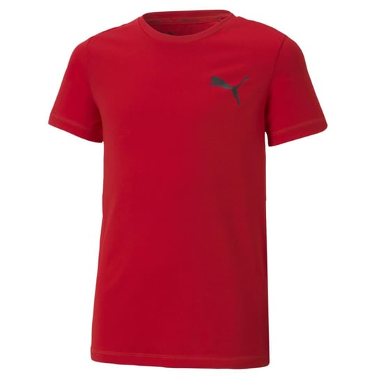 Koszulka chłopięca Puma Active Small Logo czerwona 58698011-128 Inna marka