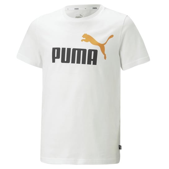 Koszulka chłopięca Puma ESS+ 2 COL Logo biała 58698559-176 Inna marka