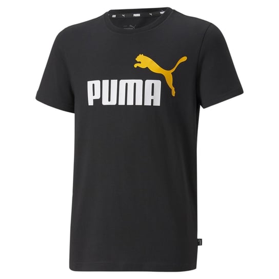 Koszulka chłopięca Puma ESS+ 2 COL LOGO czarna 58698554-140 Inna marka