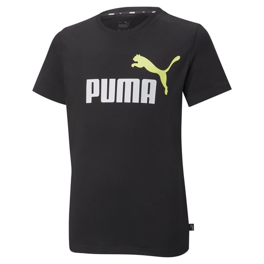 Koszulka chłopięca Puma ESSENTIALS+ 2 COL LOGO czarna 58698597-128 Inna marka