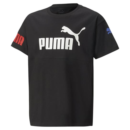 Koszulka chłopięca Puma Power czarna 67322651-128 Inna marka