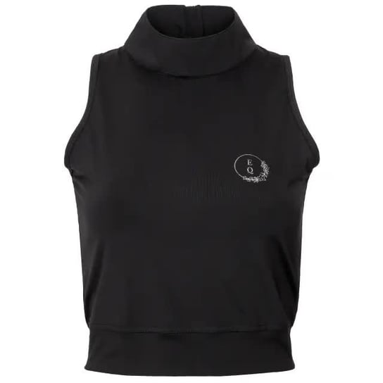 Koszulka croptop EQ.QUEEN Rylee 24SS damska czarna, rozmiar: XS EQUESTRIAN QUEEN